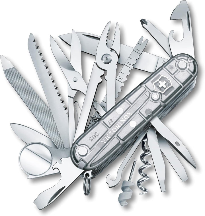 Victorinox, Schweizer Taschenmesser, Swiss Champ, Multitool, 33 Funktionen, Klinge, gross, Korkenzie