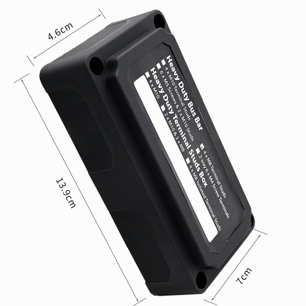 300A Sammelschienenkasten 12V - 48V DC 4X M8 Sammelschiene für Geländewagen Boot Camper Car Heavy Du