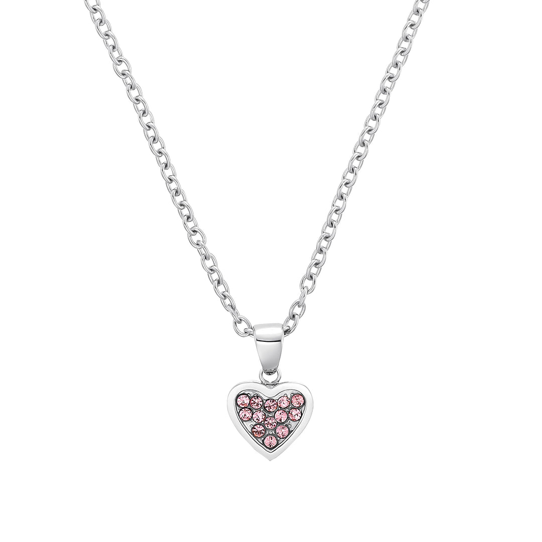 s.Oliver Kette mit Anhänger Edelstahl Mädchen Kinder Halsschmuck ROSA, ROSA
