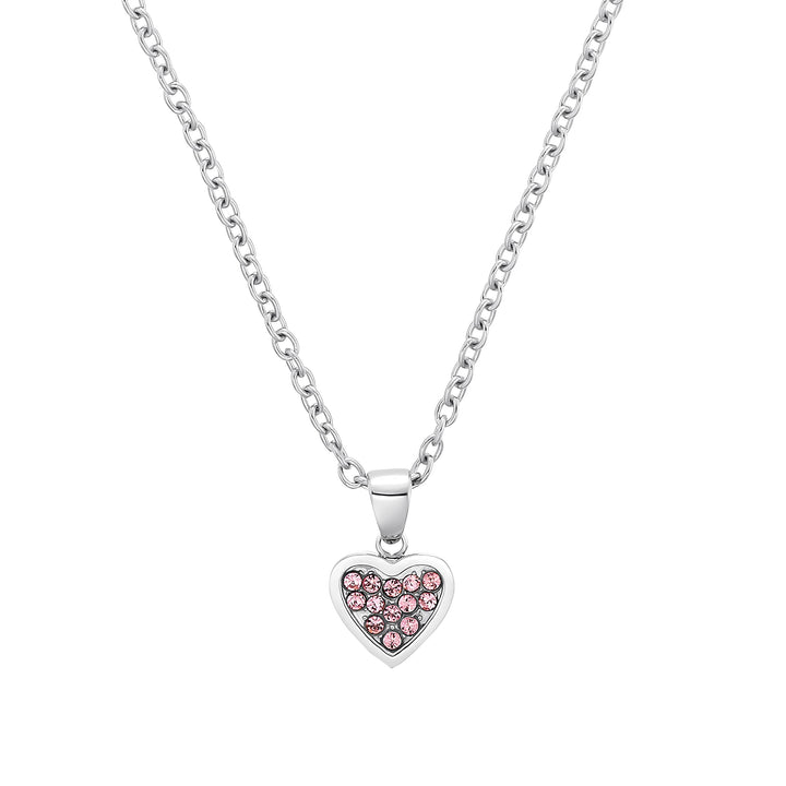 s.Oliver Kette mit Anhänger Edelstahl Mädchen Kinder Halsschmuck ROSA, ROSA