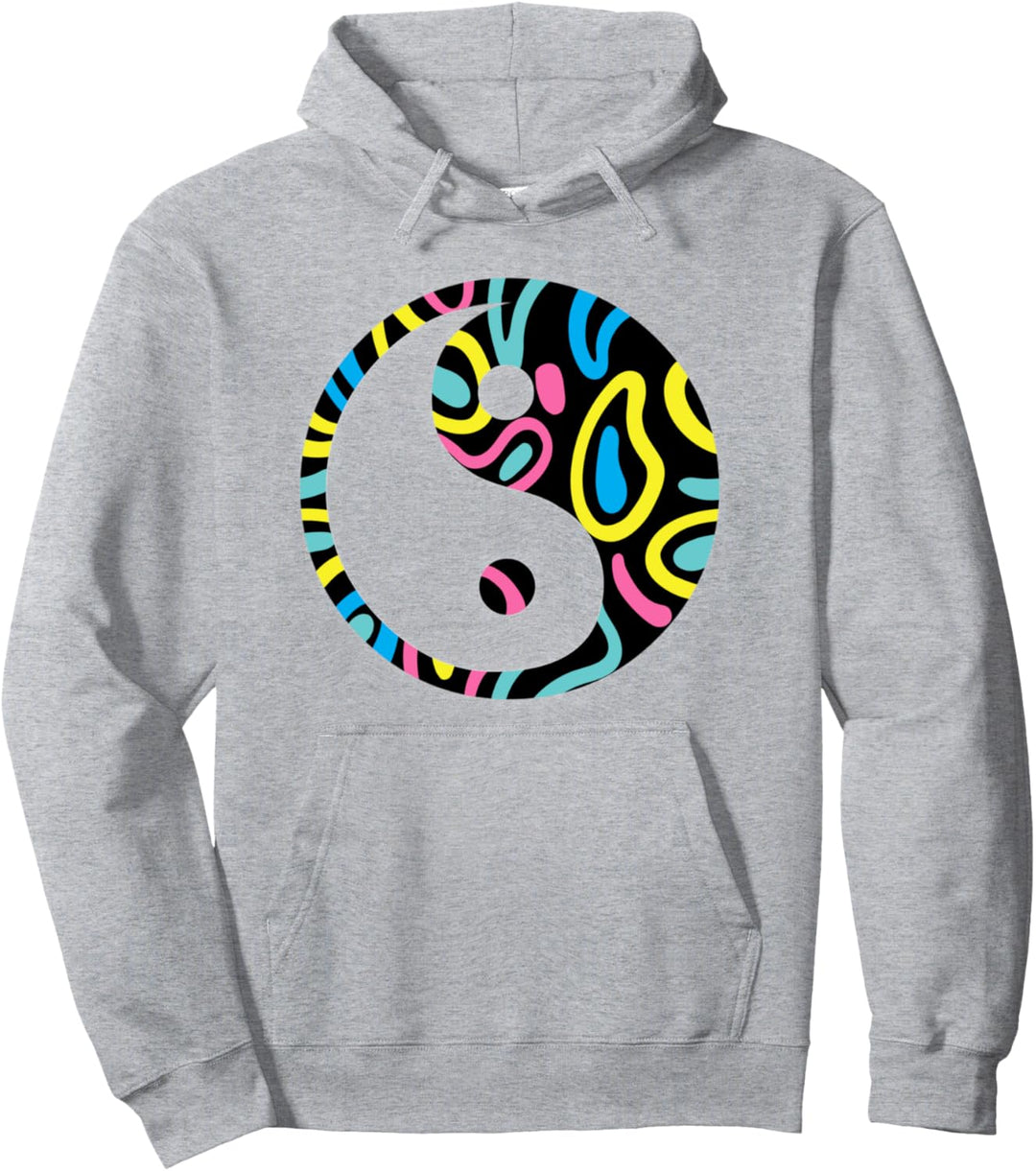 Buntes Yin-Yang Pullover Hoodie