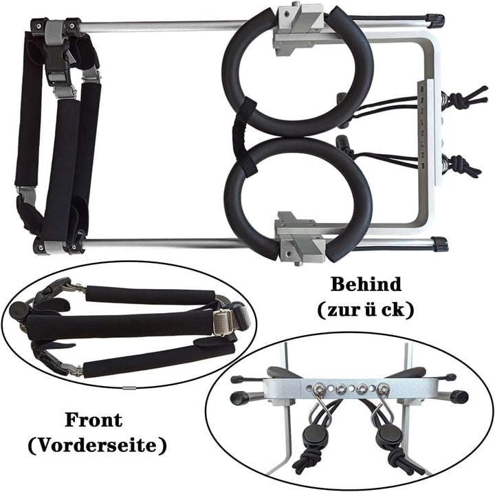 KAJILE Verstellbarer 2-Rad-Hunderollstuhl, L-3 Grösse für behinderte Hund Hinterbeine Rehabilitation