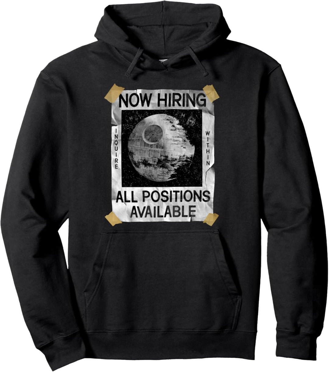 Star Wars Now Hiring On The Death Star Pullover Hoodie