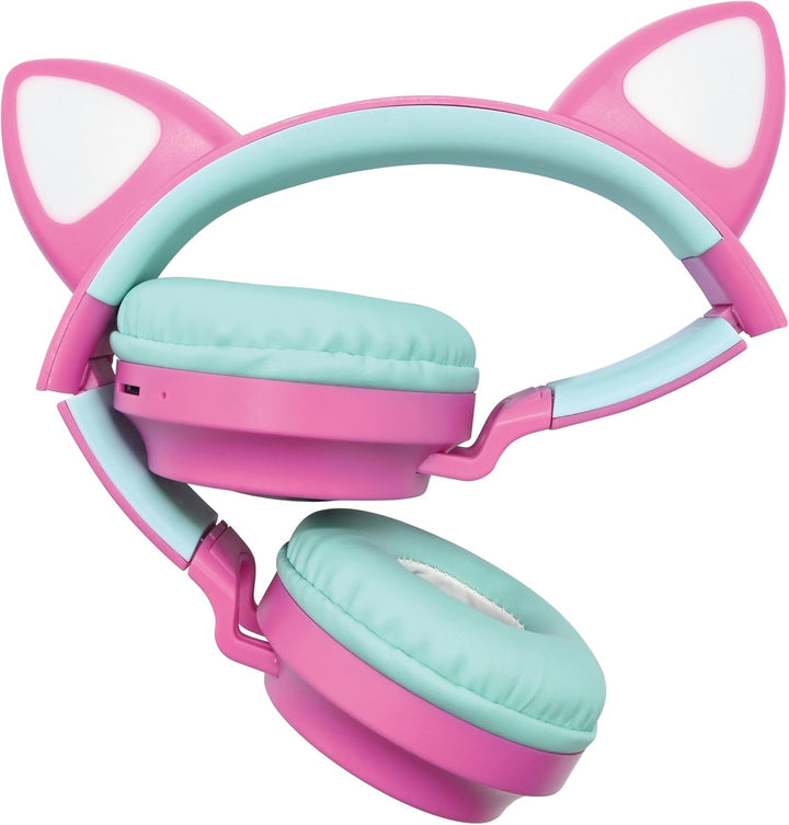 Lexibook - Mattel Barbie - 2-in-1 kabellose, wiederaufladbare Kopfhörer mit Lichtern, Stereoklang, B