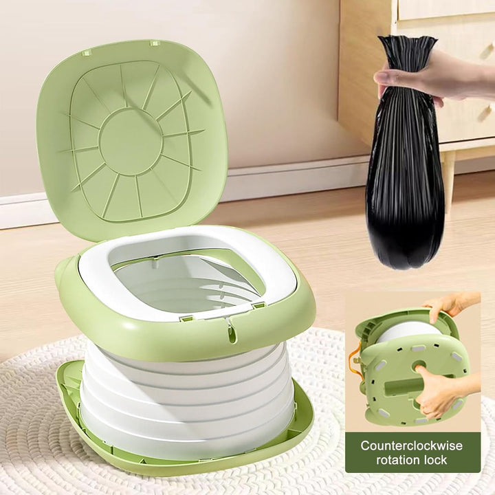 Faltbarer Toilettensitz für Kinder, Reisetöpfchen für Auto, Outdoor & Indoor, Praktisch für Camping