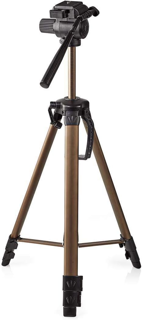 Nedis - Dreibeinstativ - Schwenk- und Neigefunktion - Max. 3,5 kg - 161 cm - 3-Wege-Panoramakopf - S
