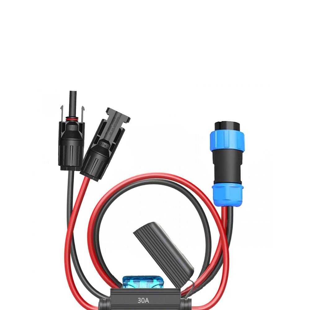 Solarkabel Solarstecker auf Aviation Plug,2 polig Luftfahrtstecker wasserdichter Steckverbinder für