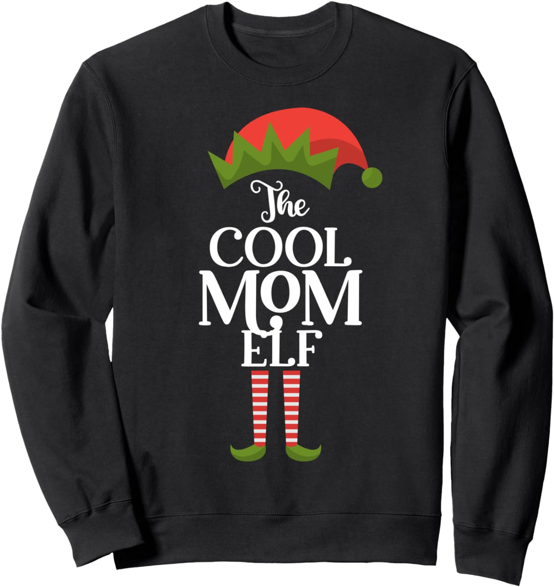 The Cool Mom Elf Xmas Lustiges Familien-Zusammenspiel Sweatshirt