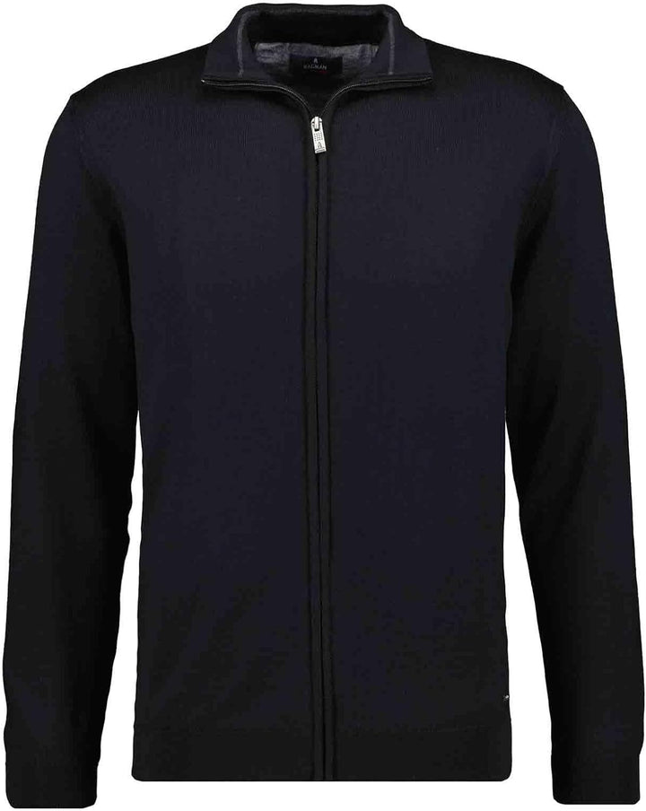 RAGMAN Herren Merino Strickjacke S Schwarz-009, S Schwarz-009