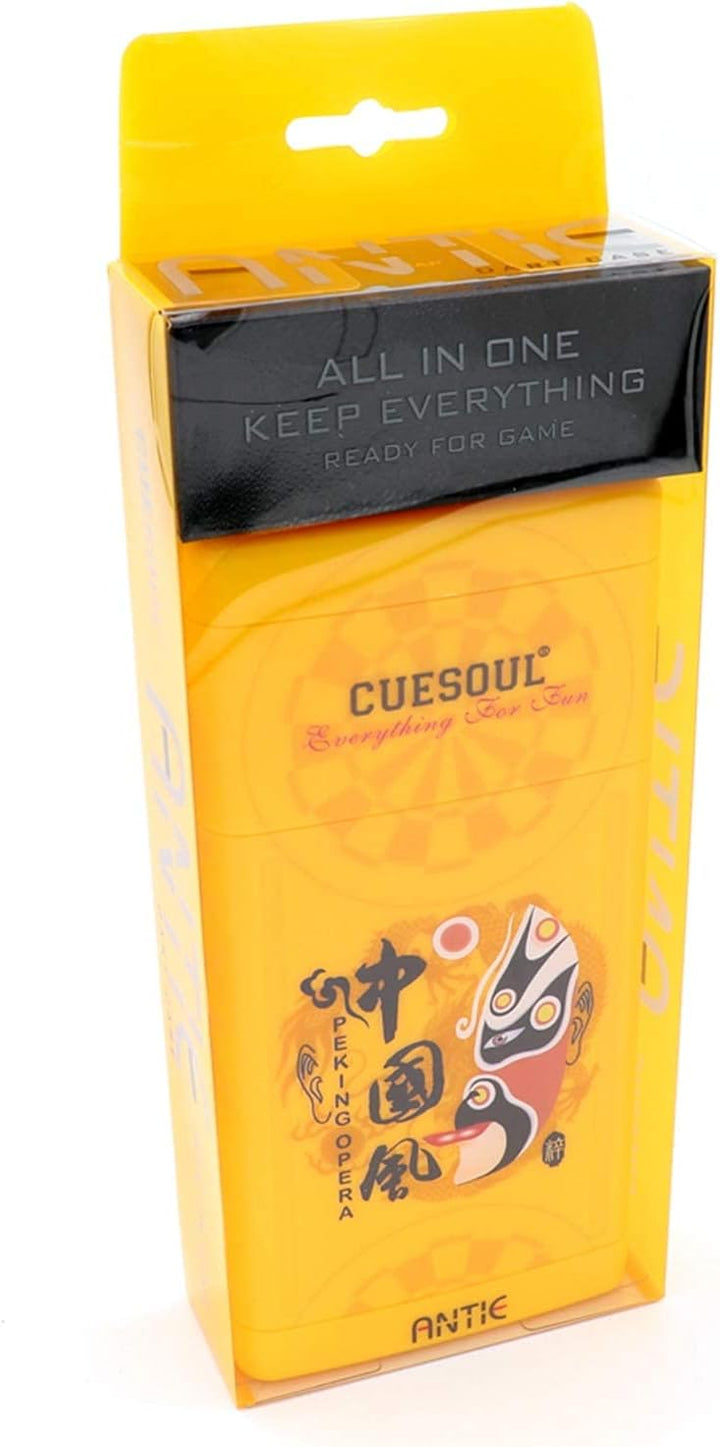 CUESOUL ANTIE Hard Dart Case für 6 Steel Tip Darts/Soft Tip Darts and Extra Dart Tips, Shafts and Fl
