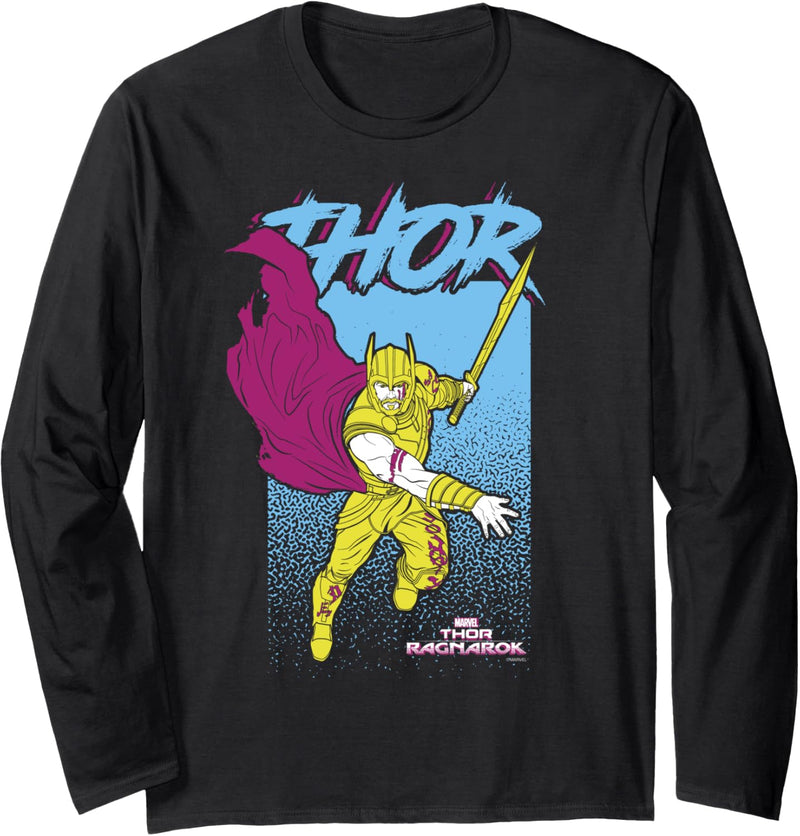 Marvel Thor: Ragnarok Thor Pop Art Portrait Langarmshirt