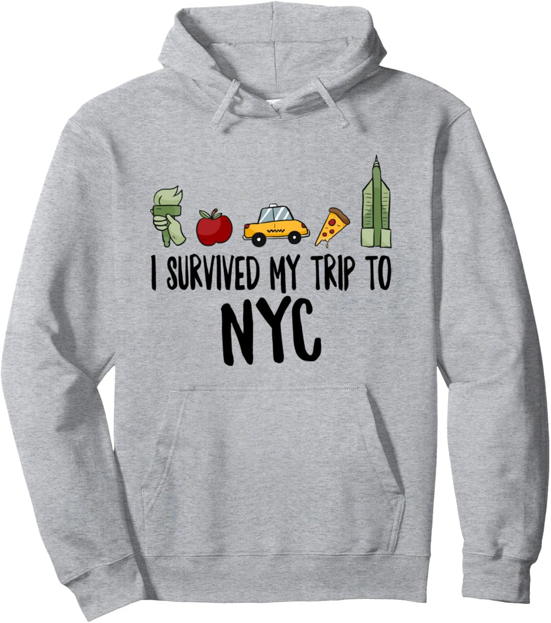 Ich habe meine Reise nach NYC, New York, Bild Big Apple überlebt. Pullover Hoodie