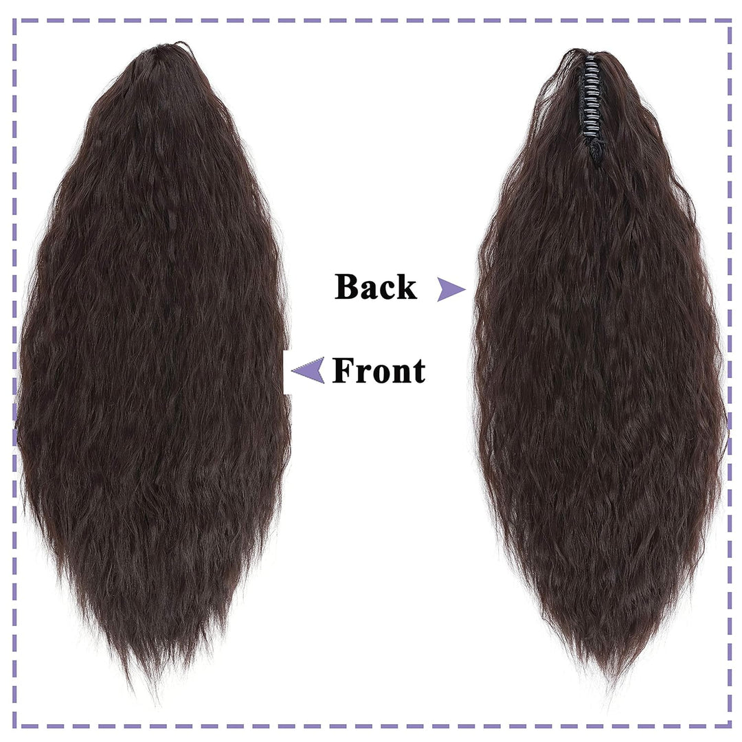SEGO Ponytail Extension Pferdeschwanz Zopf Corn Wavy Haarteil Haarverlängerung Hair Piece Haar mit K