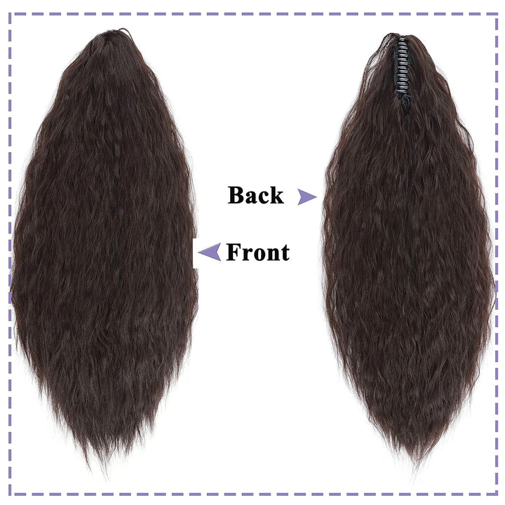 SEGO Ponytail Extension Pferdeschwanz Zopf Corn Wavy Haarteil Haarverlängerung Hair Piece Haar mit K