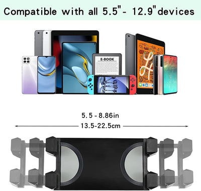 iPad-Bodenständer, höhenverstellbar, iPad-Stativ und Tablet-Halterung mit 360° drehbarer iPad-Stativ