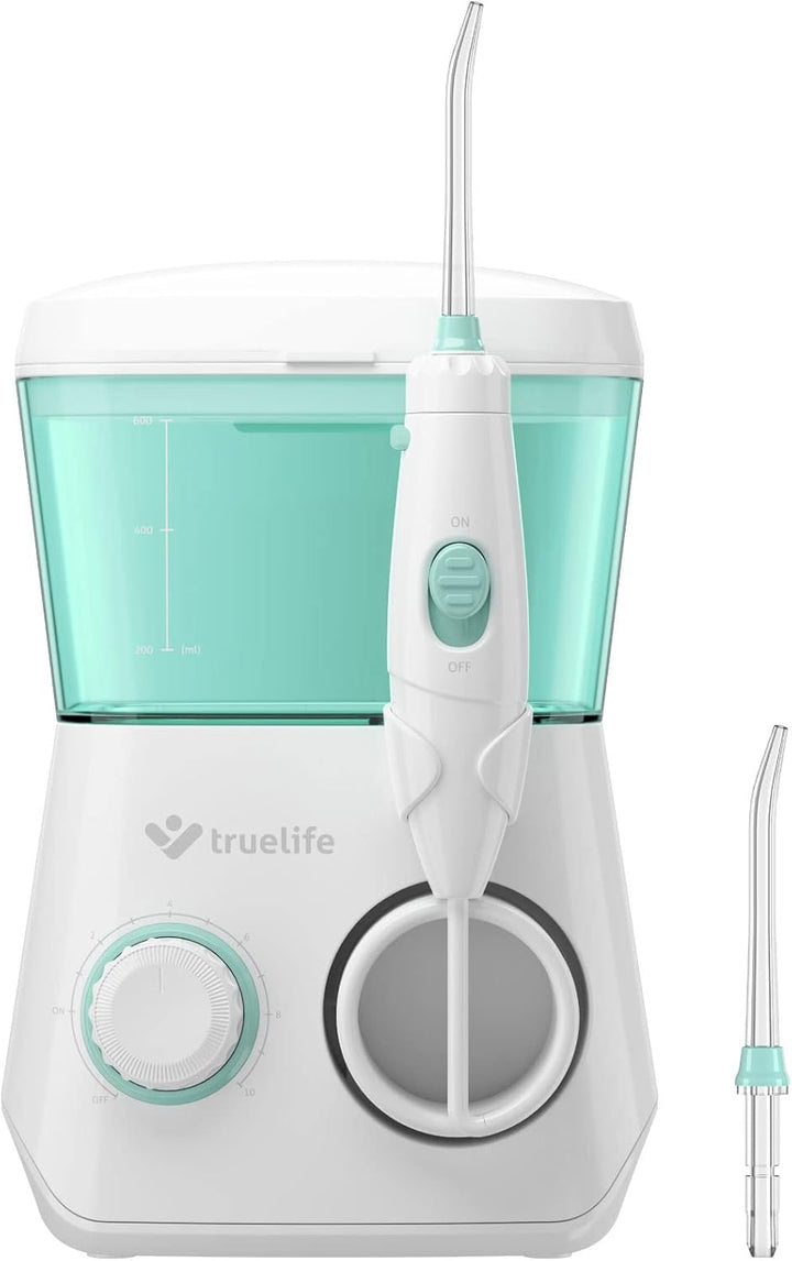TrueLife AquaFloss Station Munddusche elektrisch für eine perfekte Zahnhygiene, 600 ml Wassertank, Z