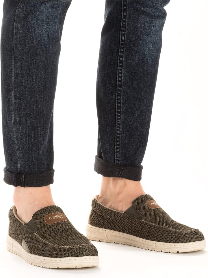 Rieker Herren 08651 Slipper 45 EU Grün, 45 EU Grün