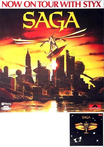 Saga - Images at Twilight, 1980 » Konzertplakat/Premium Poster | Live Konzert Veranstaltung | DIN A1