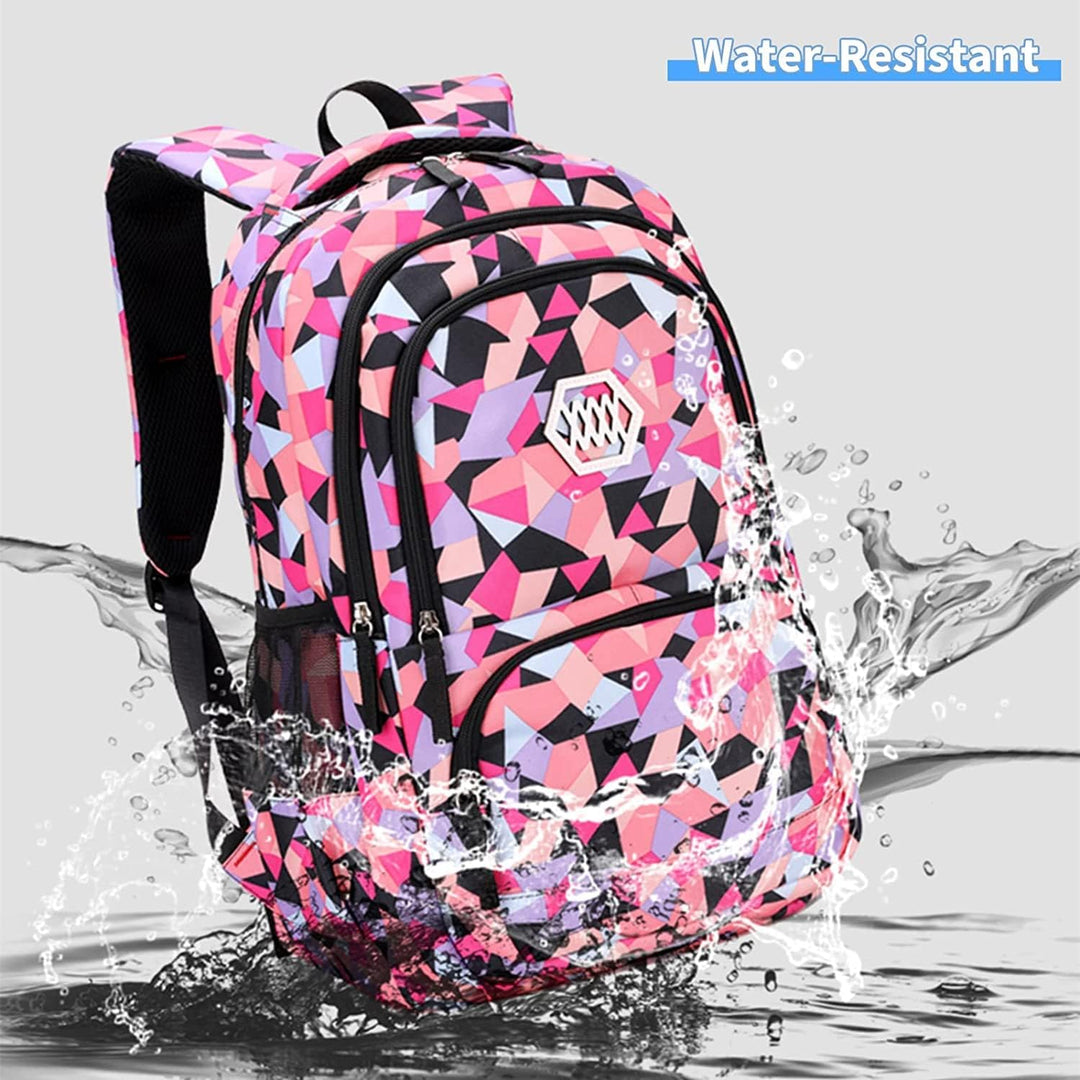 IvyH Schulrucksack Mädchen Teenager, Kinderrucksack mit Lunch-Taschen Bleistift Etui Rucksäcke Jugen