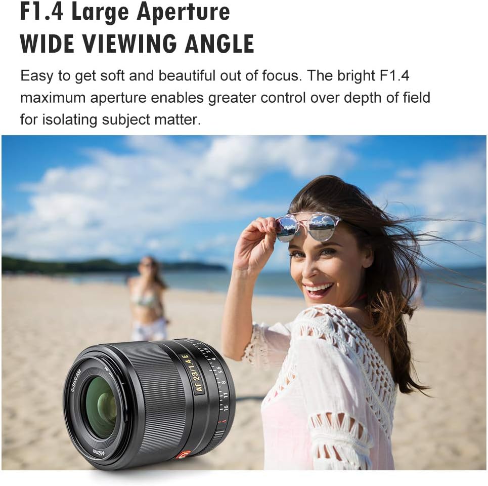 VILTROX 23mm F1.4 Weitwinkel grosse Blende APS-C Kamera Autofokus Objektive für Sony E Mount Camera
