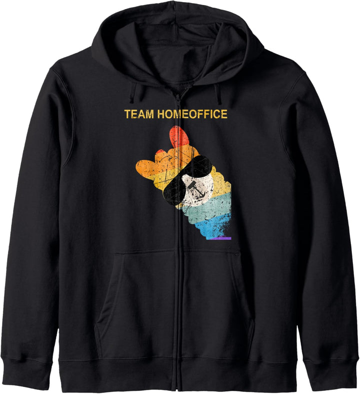 Homeoffice Team Home Office Lustiges Lama Alpaka Geschenk Kapuzenjacke