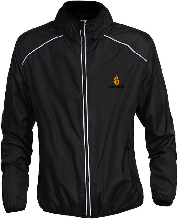 WOSAWE Herren-Fahrradjacke Winddichte wasserdichte MTB Mountainbike Jacket Für Radfahren, Joggen & W
