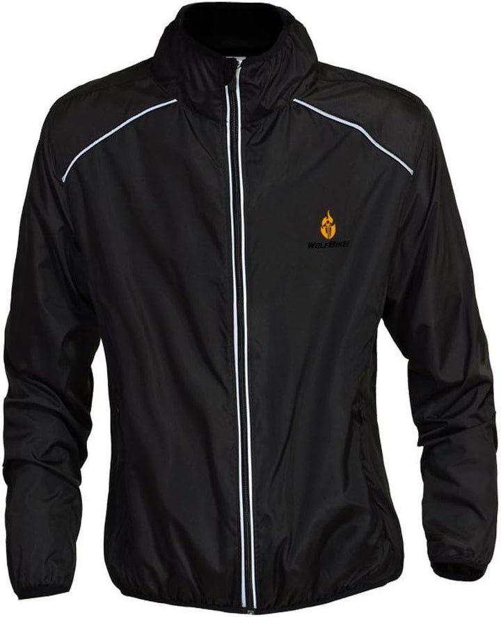 WOSAWE Herren-Fahrradjacke Winddichte wasserdichte MTB Mountainbike Jacket Für Radfahren, Joggen & W