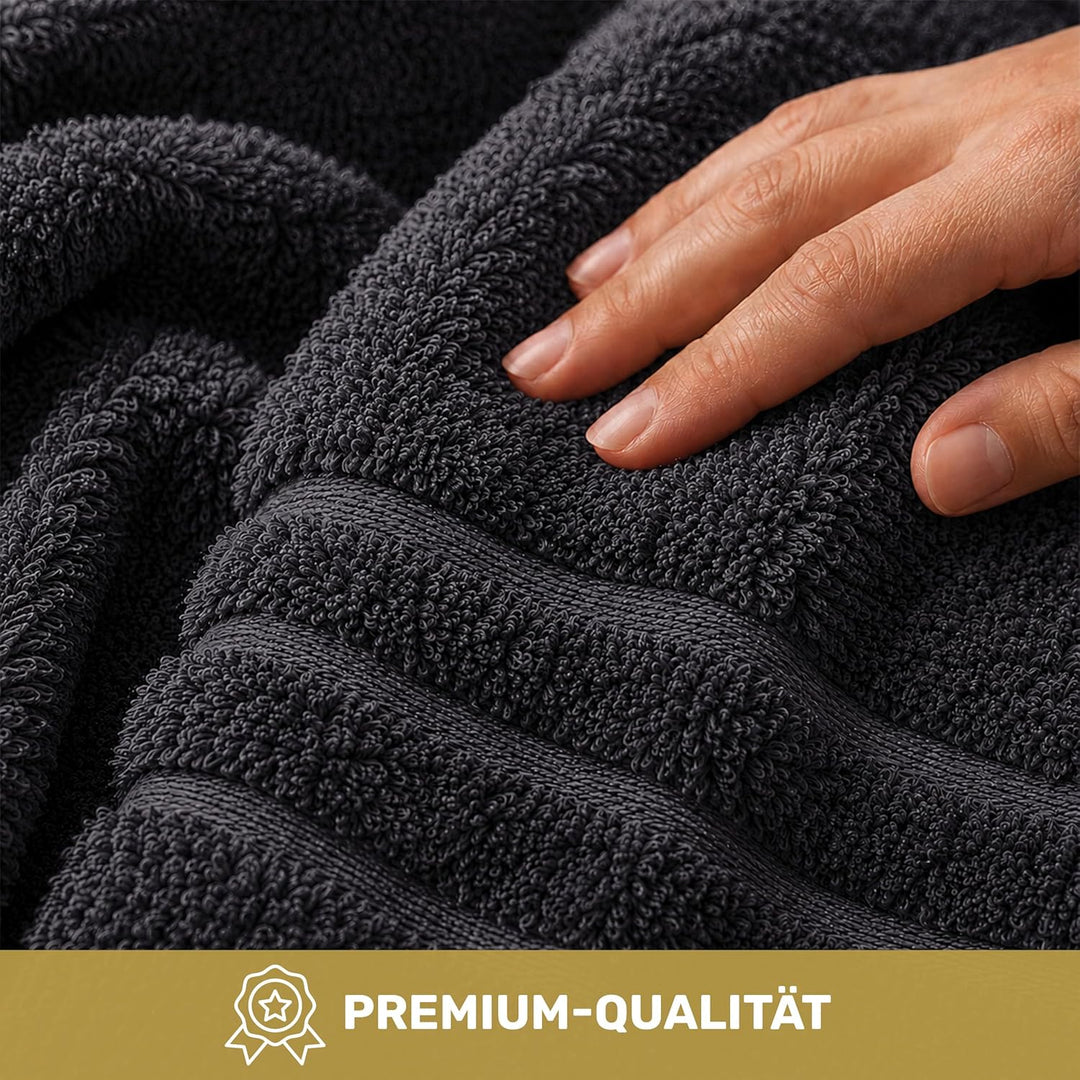 Lavea 4er Set Handtuch 50x100 cm – Saugstarke und Weiche Handtücher aus 100% Baumwolle, Frottierseri
