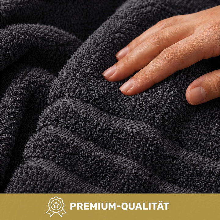 Lavea 4er Set Handtuch 50x100 cm – Saugstarke und Weiche Handtücher aus 100% Baumwolle, Frottierseri