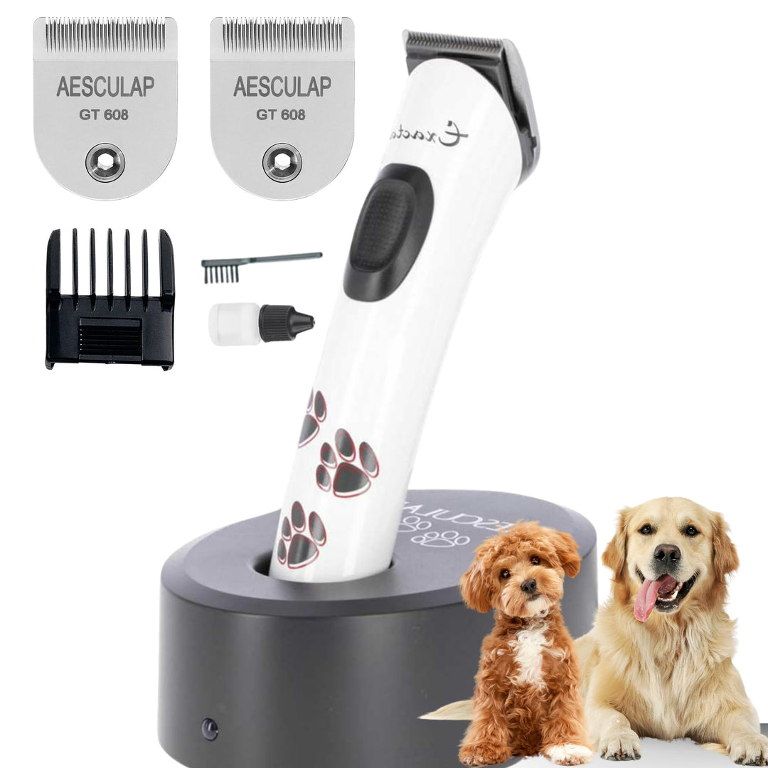 Agrarzone Edition Aesculap Exacta Hundeschermaschine weiss - Inklusive Ersatz Scherkopf - Pfotentrim