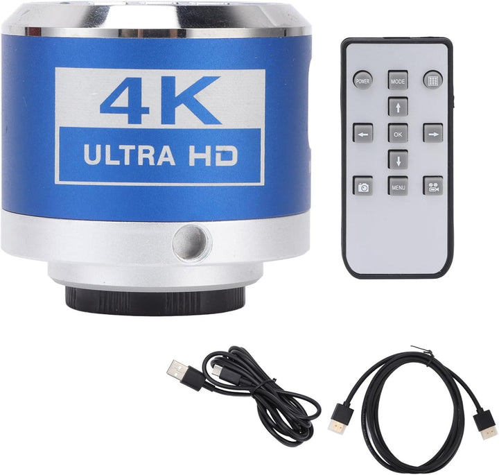 Mikroskopkamera, 4K 1080P HDMI Industrielle Elektronische Digitale Videomikroskopkamera mit Fernbedi