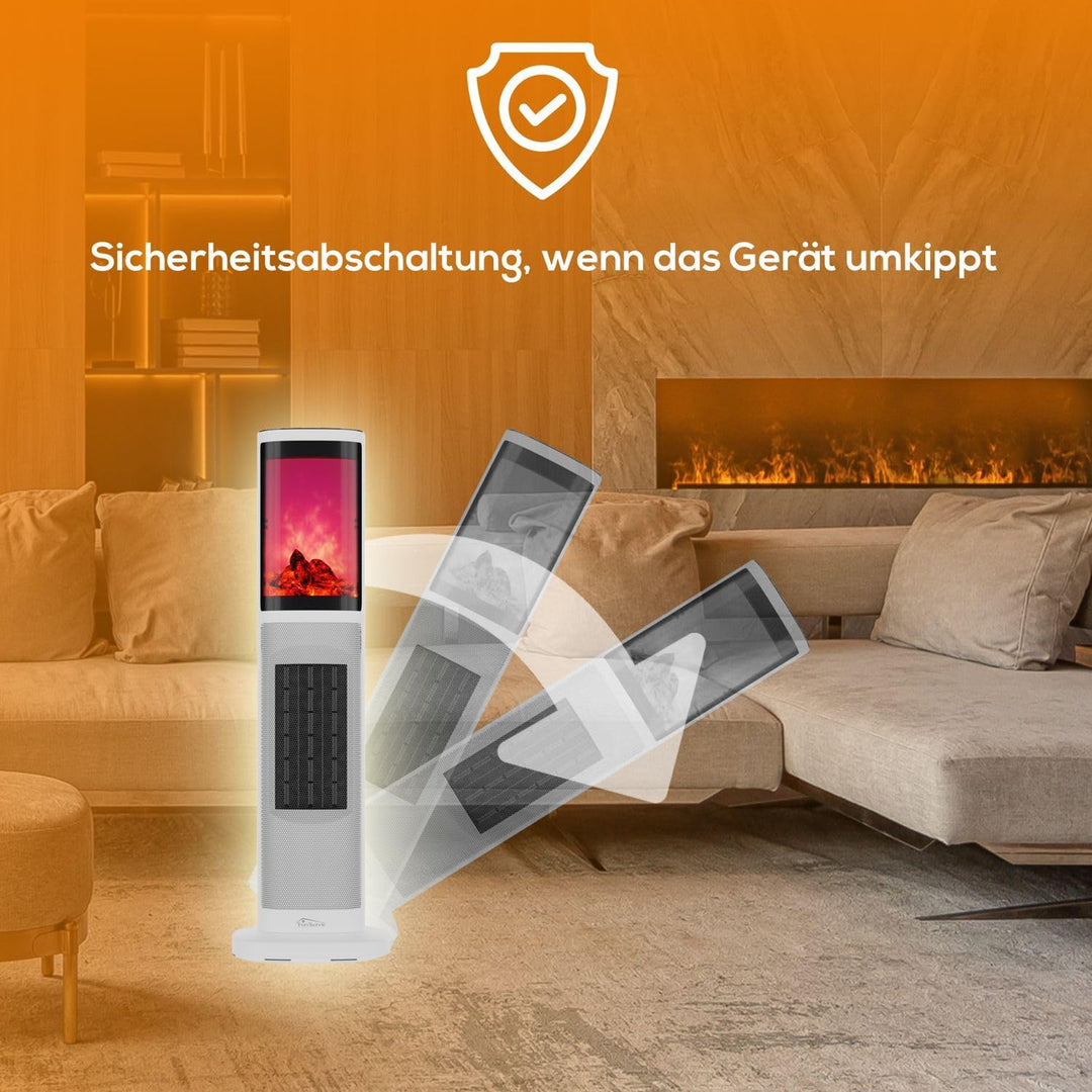 Tronitechnik® Infrarot Turm-Keramik-Heizer Elektro-Heizer 2000 Watt, Heizstrahler Standheizstrahler