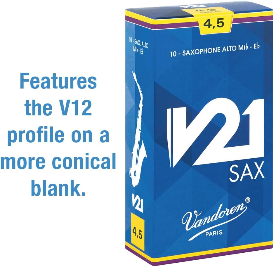Vandoren SR8145 V21 Alt Saxophon Blätter - 10 Einheiten
