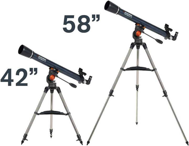 Celestron 21061 AstroMaster 70AZ Refraktorteleskop, dunkelblau AstroMaster 70 AZ Refraktor, AstroMas