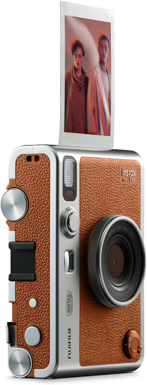 instax mini EVO™ Braun - Type USB-C Braun mini EVO camera, Braun mini EVO camera