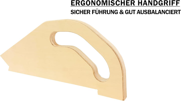 2 in 1 - Schiebestock für Tischkreissägen, Fräsen und Hobel - Push Stick aus Multiplex - Werkstücksc