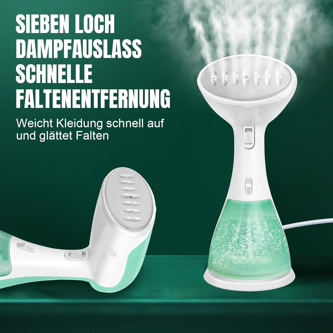 Dampfer für Kleidung, tragbarer vertikaler Dampfer, Handheld Garment Faltenentferner, 30s schnelles