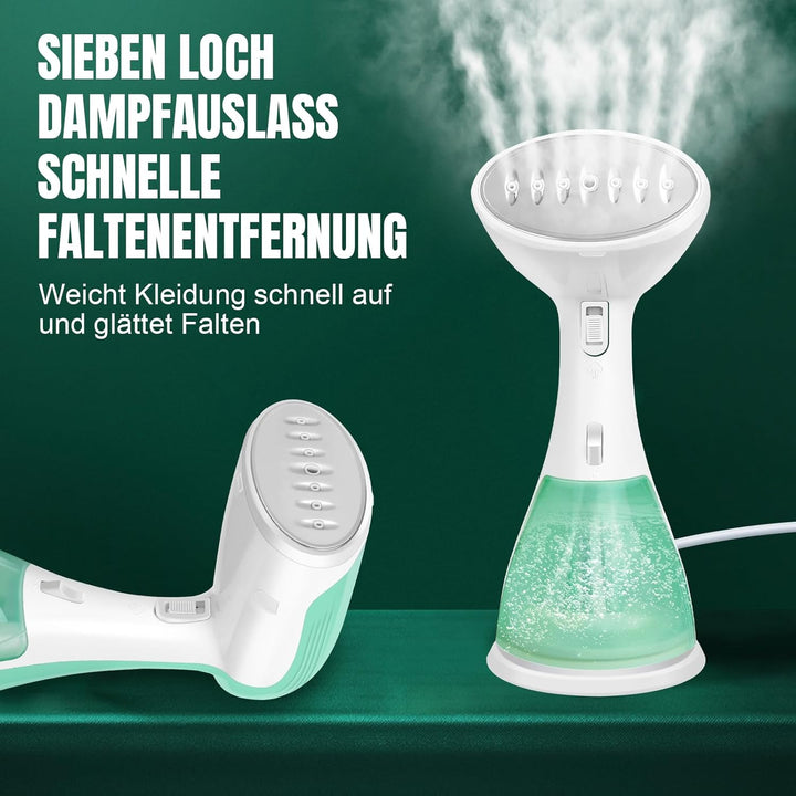 Dampfer für Kleidung, tragbarer vertikaler Dampfer, Handheld Garment Faltenentferner, 30s schnelles