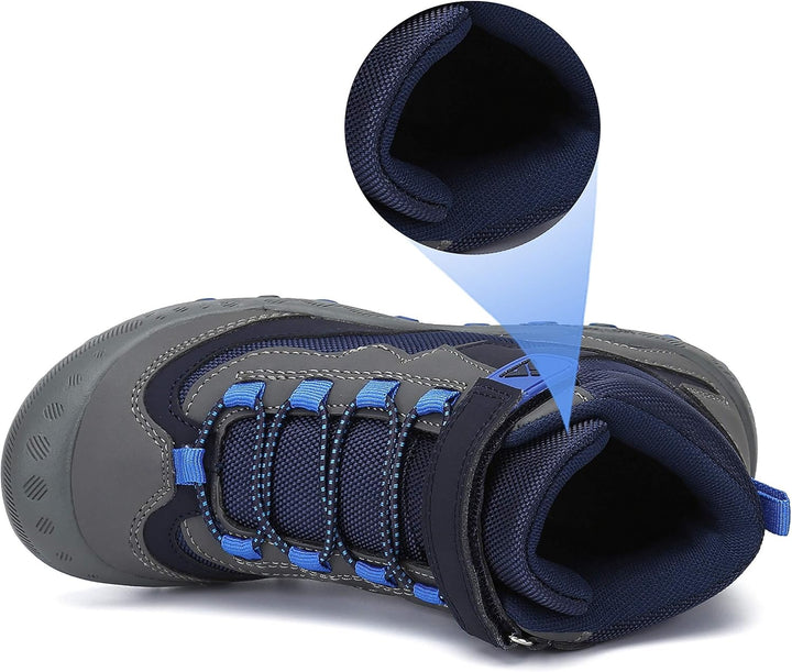 Mishansha Kinder Wanderschuhe Rutschfest Leicht Trekking Wanderstiefel für Jungen Mädchen Gr.24-38 B