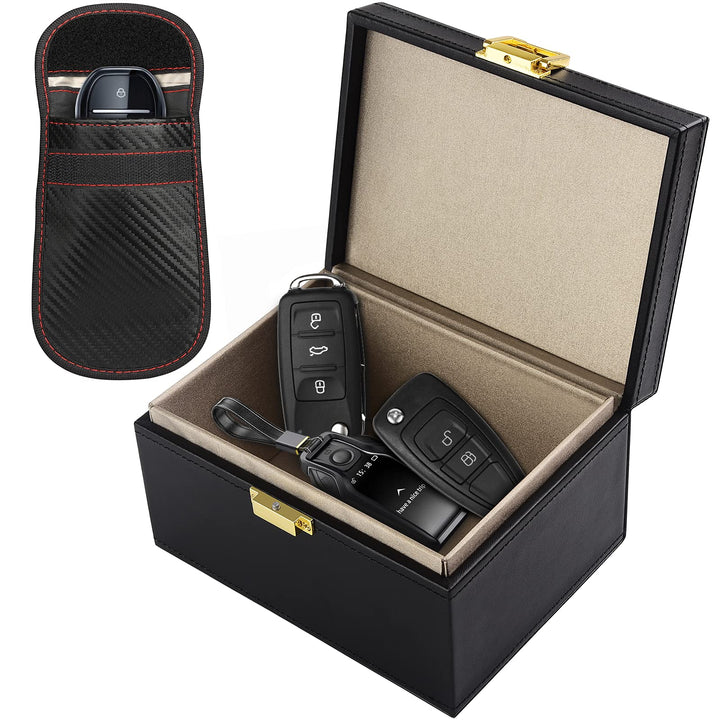 Diyife Faraday Box Kommt mit Signalblockiertasche, Keyless Go Schutz Autoschlüssel Box, Anti-Diebsta