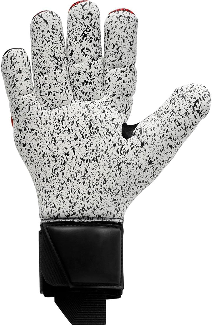 uhlsport Unisex Jugend Powerline Supergrip+ Finger Surround Fussball Torwarthandschuhe 11 schwarz/ro