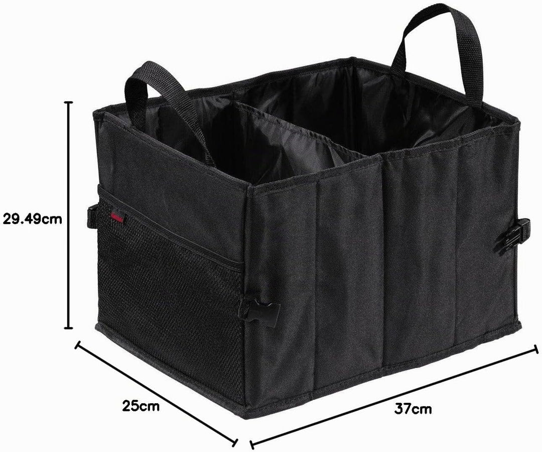 Hama Auto-Kofferraumtasche mit Klettbefestigung, faltbar, klein (37 x 29 x 25 cm) schwarz, klein