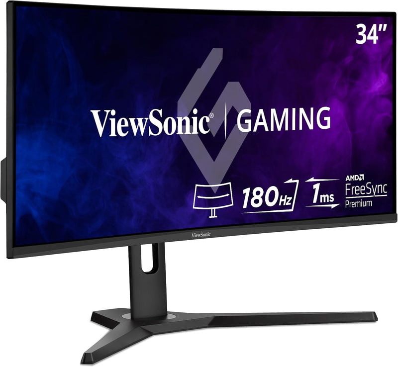 Viewsonic VX3418-2KPC 86,4 cm (34 Zoll) Curved Gaming Monitor (UWQHD, Adaptive Sync, 1 ms, 144 Hz, H