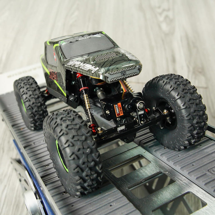 INJORA 51mm Stossdämpfer-Doppellauf Dämpfer mit Langem Federweg für Axial AX24 SCX24 Upgrade 1/24 RC