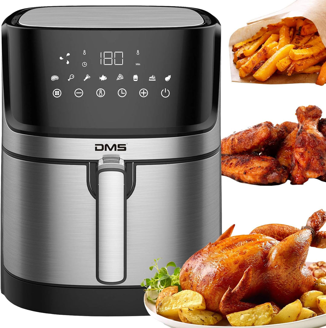DMS XXL 6 Liter Heissluftfritteuse | Backofen | Heissluftgrill | Cooker | fettfrei und ohne Öl | ink