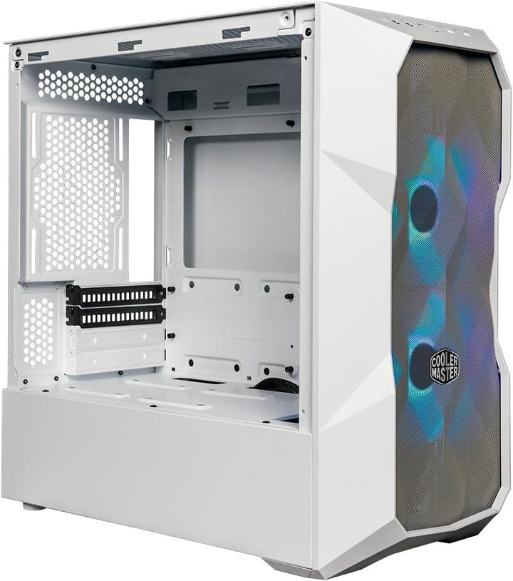 Cooler Master TD300 Mesh White PC Gehäuse - Mini-Tower für Micro-ATX & Mini-ITX , Gehäuse für hohen