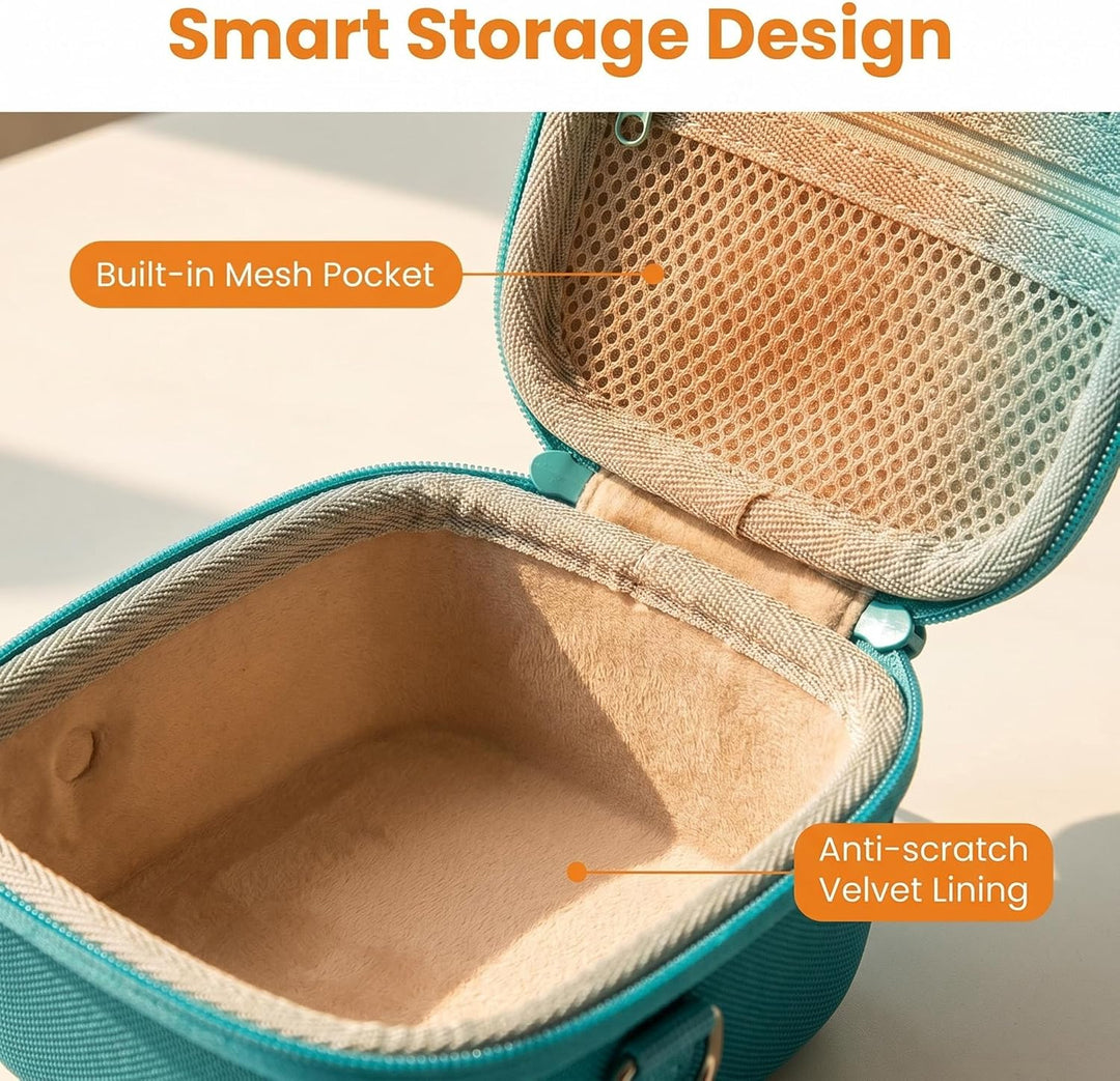 XANAD Mini 12 Tasche für Mini 12 sofortbildkamera mit verstellbarem Rückengurt und Mesh Tasche (grün