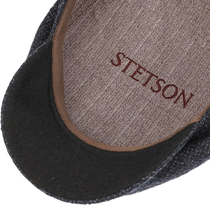 Stetson Belfast Tweed-Schiebermütze für Herren - gefertigt in der EU - Blau - 58 EU