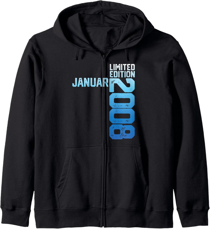 15th Birthday Man 15 Years January Limited Edition 2008 Kapuzenjacke