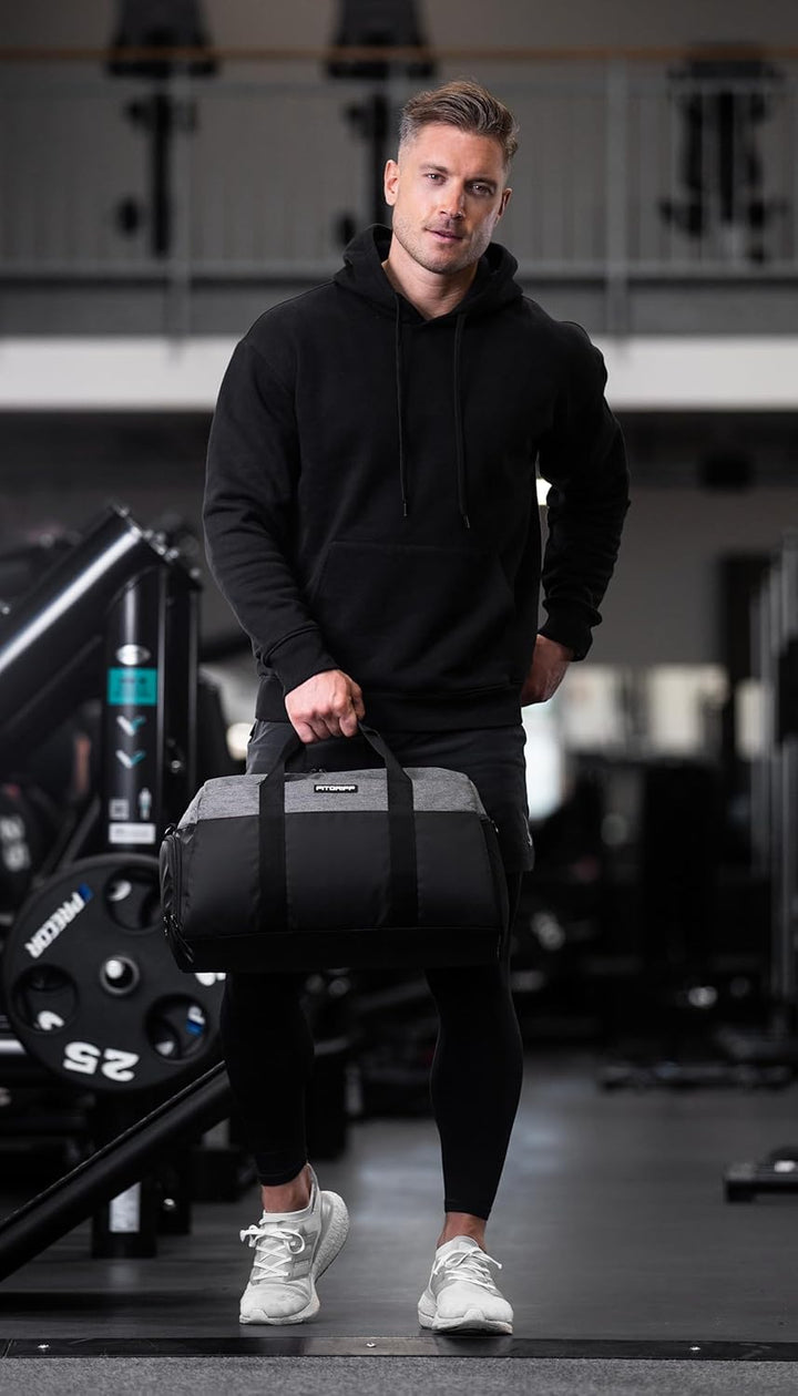 Fitgriff® Sporttasche & Reisetasche V2 für Damen und Herren - mit Schuhfach & Nassfach - Tasche für